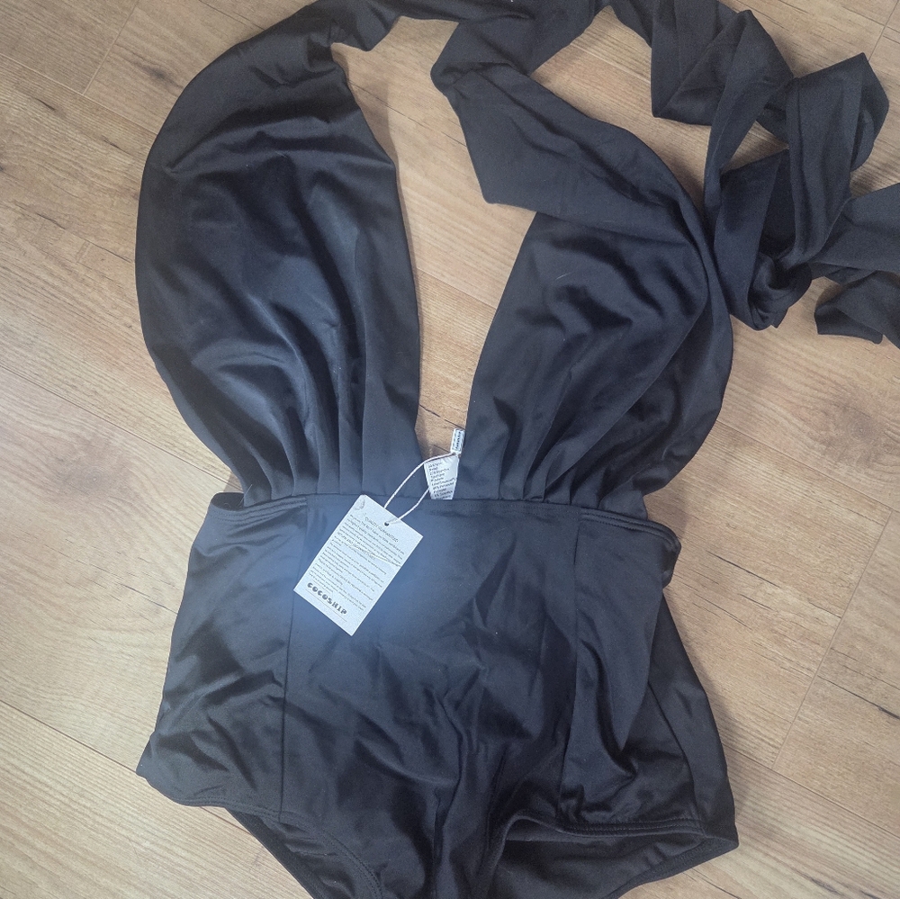 Cocoship Classic Black Swimwear